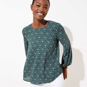 LOFT Floral Print Blouse